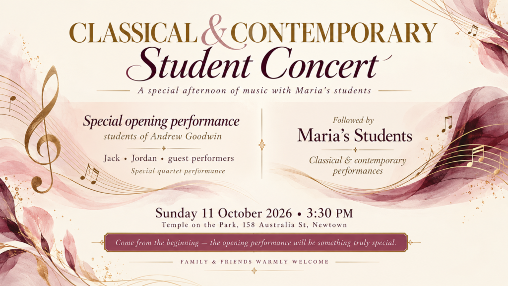 Classical & Contemporary Concert for Students