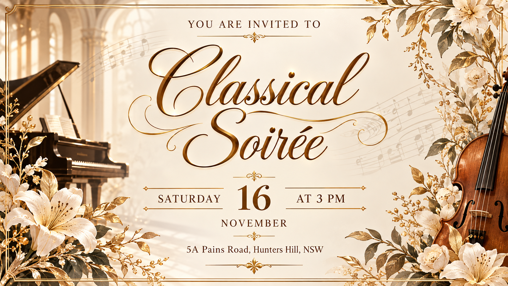 Classical Soirée @ Hunters Hill